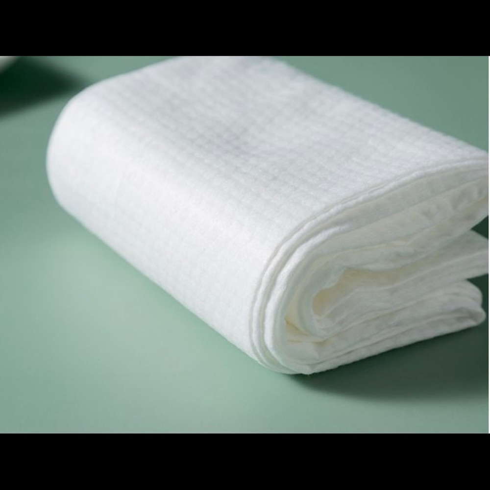 Portable travel pure cotton disposable white soft bath towels 6 pack - Picture 7 of 14